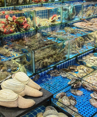 老廣年貨圖鑒 海鮮、年宵花購(gòu)銷(xiāo)兩旺，水產(chǎn)品市場(chǎng)熱鬧非凡